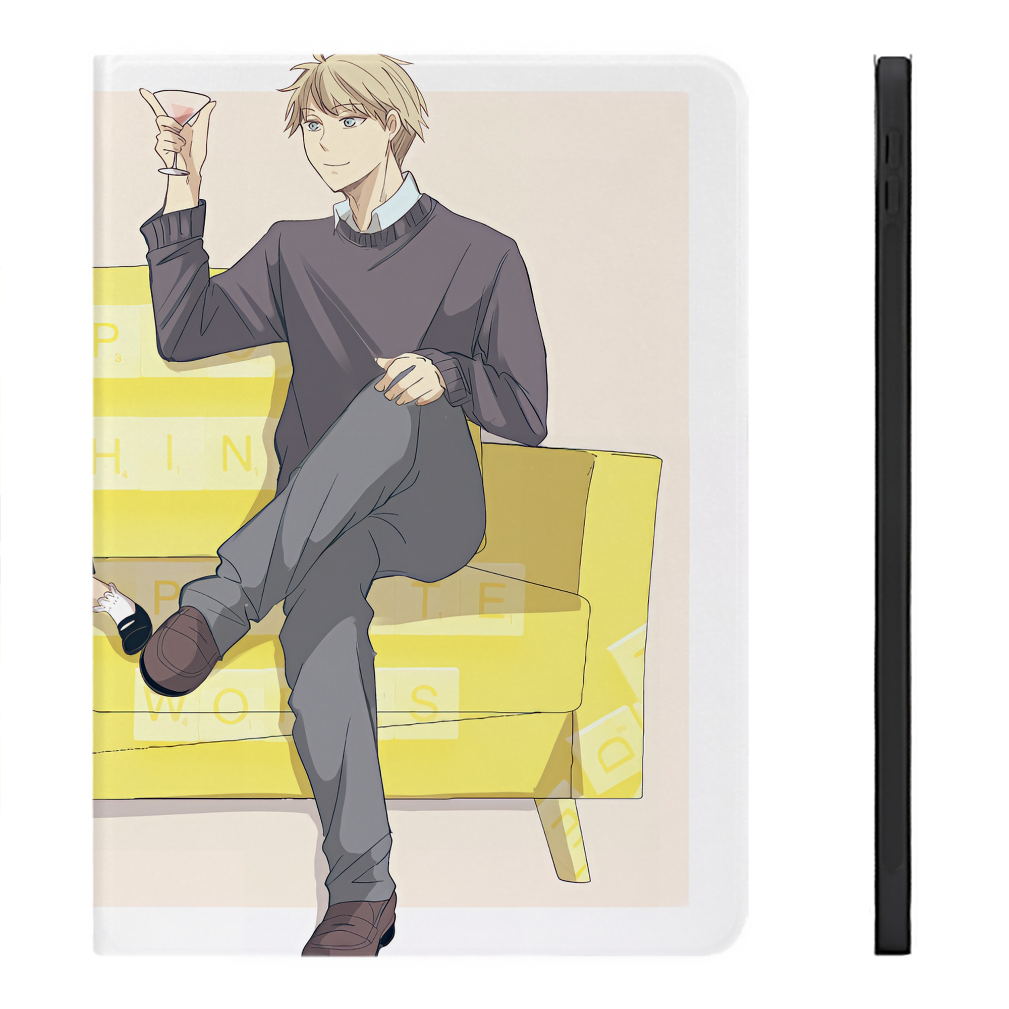 （画像用） SPY×FAMILY间谍家家酒 IPadケース ペンホルダー付き ブックスタイルデザイン